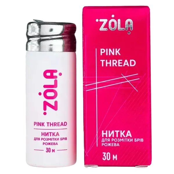 Zola Vorgefärbter Faden (weiß, Pink und Rot) 30m.