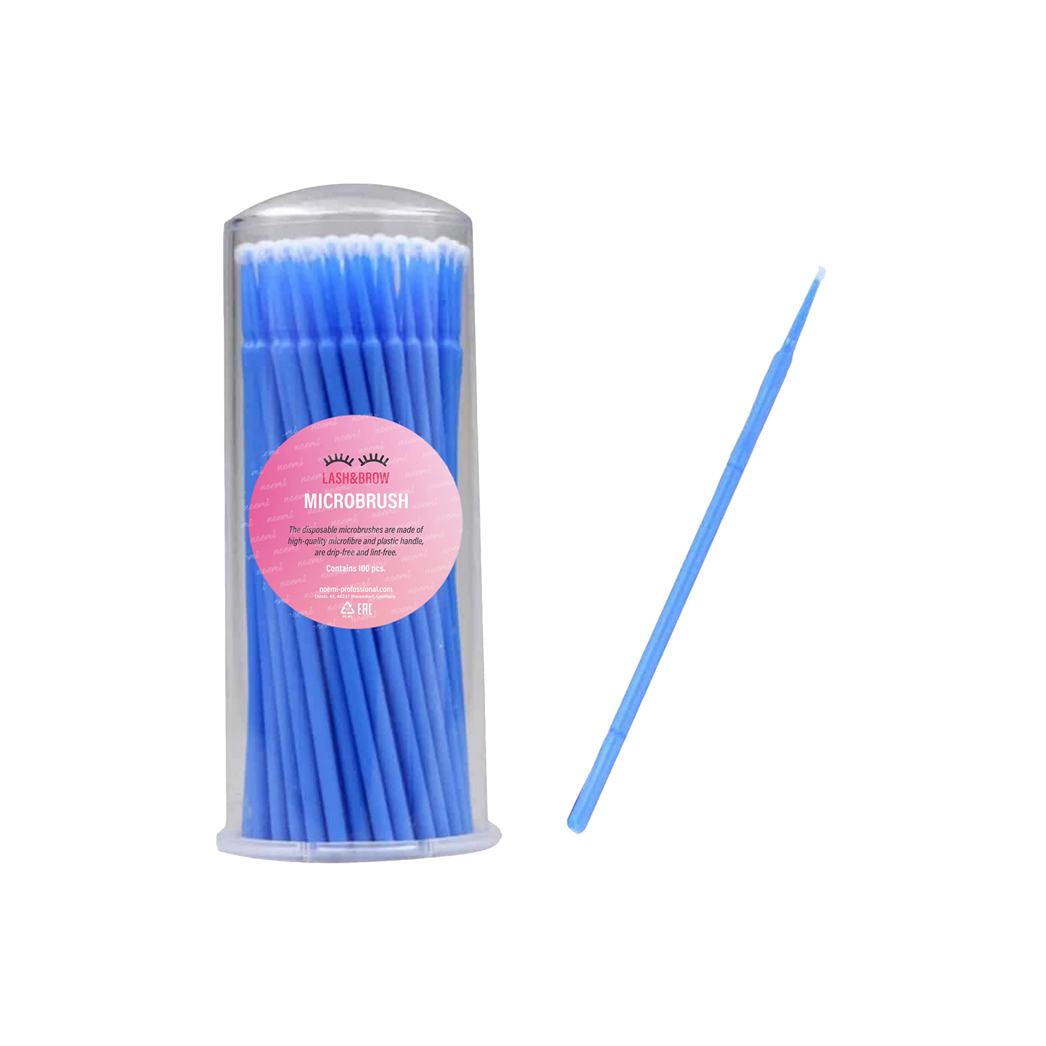 Noemi -  Microbrushstäbchen (100 Stk, Blau)