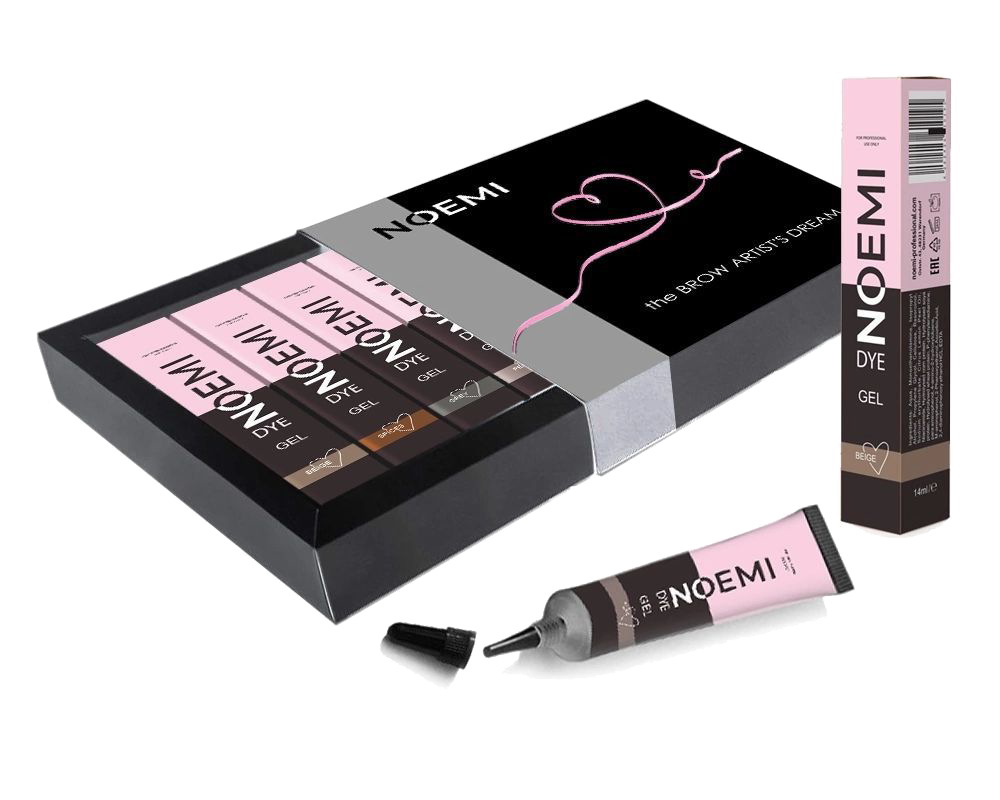 NOEMI Lash&amp;Brow GEL DYE - KIT (alle 5 Farben)