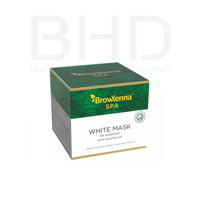BrowXenna White Mask mit Kokosnussöl für Augenbrauen 15gr.